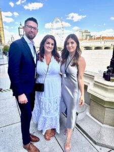 Sober woman at the House of Commons